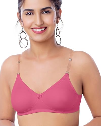 Image of Brida Breathable Cotton Non-Padded Transparent Bra - Comfortable, Stylish, and Lightweight Lingerie for Women - Monica