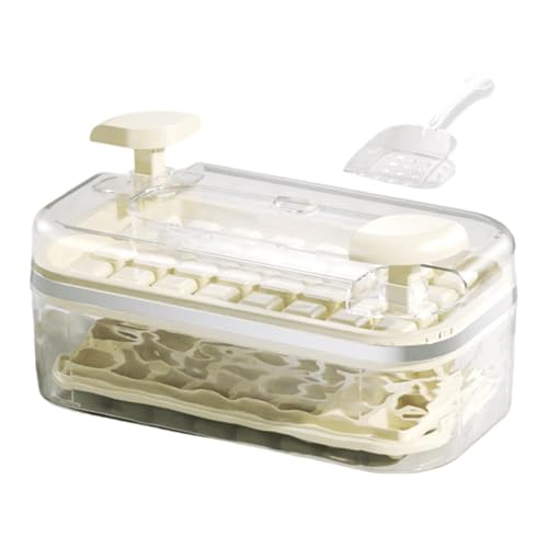 Ice Trays - PP Silicone PET 8.86x4.92x3.74in Tray, Press Release Mold, Freezer Storage Bin | Stackable Organizer, Reusable Maker