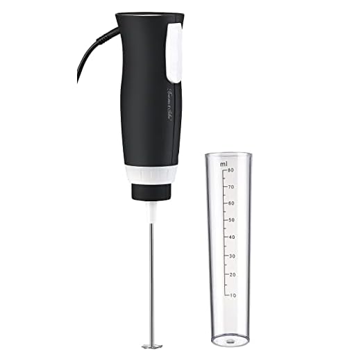 Rosenstein & Söhne Mini mezclador: Mini batidora de mano profesional eléctrica, Accesorio de vaso mezclador, 2 pasos, 30 W (Batidor)