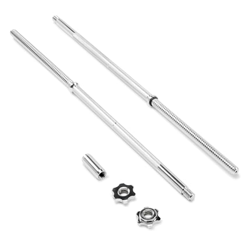 Marcy 6 ft. Two-Piece Standard Weight Bar with Threaded Spin Lock Collars for 1-inch Weight Plates Free Weights Accessory for Home Gym TRB-72.2 by MARCY - Image 9