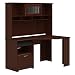 Bush Furniture Cabot Corner Desk with Hutch in Harvest Cherry