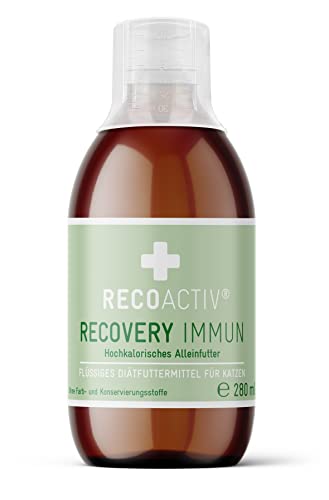 RECOACTIV Recovery Immun für Katzen, 280 ml, hochkalorisches Diät-Alleinfuttermittel zur Gewichtszunahme und ernährungsphysiologischen Wiederherstellung, bei Mangelernährung und hohem Energiebedarf