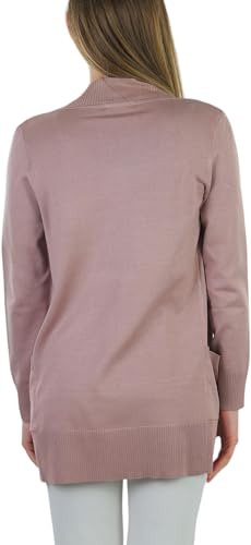Image of ToBeInStyle Women's Long Sleeve Rib Banded Open Sweater Cardigan