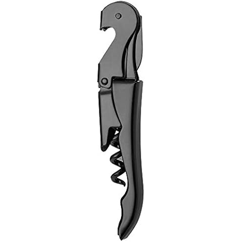 YFS Professional Waiter Corkscrew with Foil Cutter and Bottle Opener, Black Heavy Duty Wine Key for Restaurant Waiters Cover
