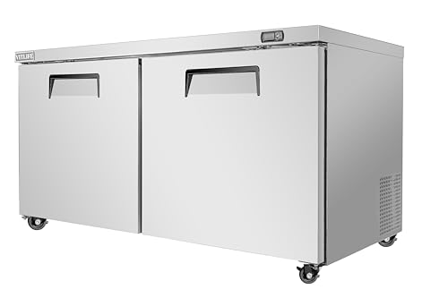 Image of 60 inch W Commercial Undercounter Refrigerator, 17 Cu.ft, 2 Doors