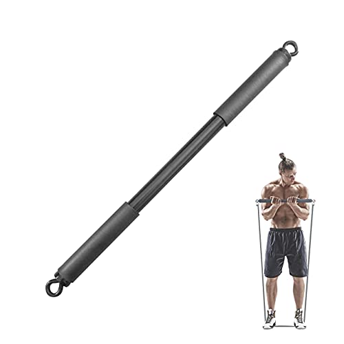 Barra di resistenza, barra di resistenza per horkey, barra di resistenza portatile per la casa, palestra da 60 cm, attrezzatura per allenamento completo del corpo, barra per allenamento (solo barra)