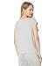 Norma Kamali Women's Sleeveless Boyfriend Cropped Crewneck Top, Light Grey