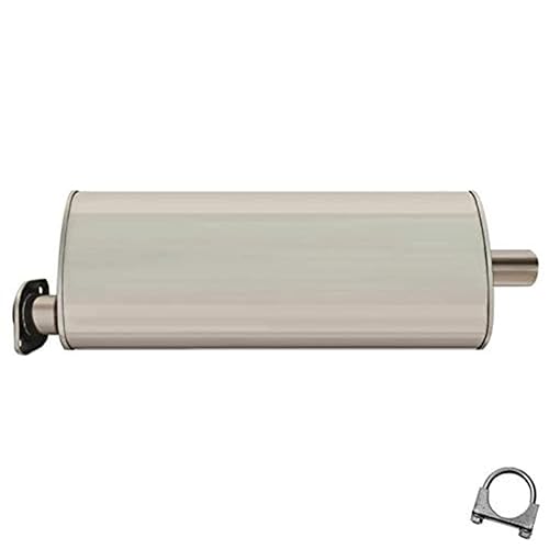 Northeastern Exhaust | Stainless Steel Muffler Compatible for Jeep Commander 2006-2010 | Grand Cherokee 2005-2010 3.7L 5.7L | Free Clamp Included | Automotive Replacement Part