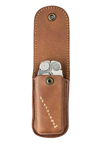 LEATHERMAN, Heritage Leather Snap Sheath for Multitools, Made in the USA, Medium (Fits Wave, Charge, and Skeletool)