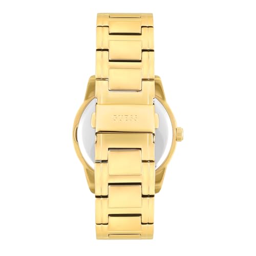 Image of Guess Round 40mm Gold Dial Analog Women Watch - U1337L2M