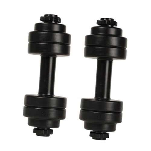 VALICLUD 2個 耐熱フィットネスウォーターボトル ダンベル形状 スポーツ用耐久素材 水漏れ防止二重カバー付き ワークアウト用可能 再利用可能