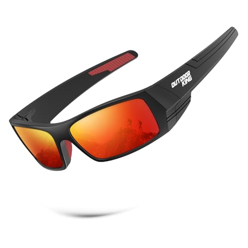 Image of Polarized Sport Sunglasses-for-Men Sun-Glasses: Mens Wrap Sunglasses for Fishing Cycling Running UV400 Protection