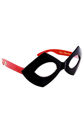 Sun-Staches DC Comics Sunglasses | Superman, Batman, Batgirl or Joker Costume Accessory | One Size Fits Most
