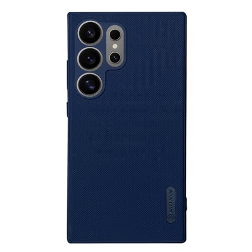 Image of NIUKIN Super Frosted Shield Pro Soft Back Case for Samsung Galaxy S24 Ultra | Shockproof Scratchproof Cover (Blue)