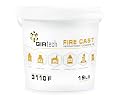 Girtech FireCast Castable Refractory Cement Mix 3110 Degree Fahrenheit 19 Lbs High Temperature Heat Resistant Fireproof Mortar Build Repair Pizza Oven Fire Places Forge Kiln Stove