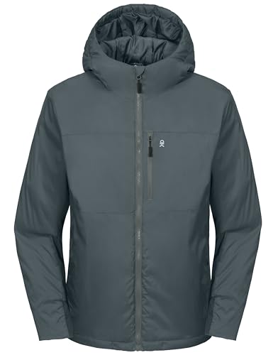 Little Donkey Andy Men's Lightweight Warm Jacket with recycled insulation Hooded Windproof Winter Coat2