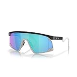 Oakley BXTR OO9280 928003 39MM Matte Black/Prizm Sapphire Shield Sunglasses for Men for Women + BUNDLE Accessory Leash +BUNDLE ACCESSORY EYEWEAR Kit