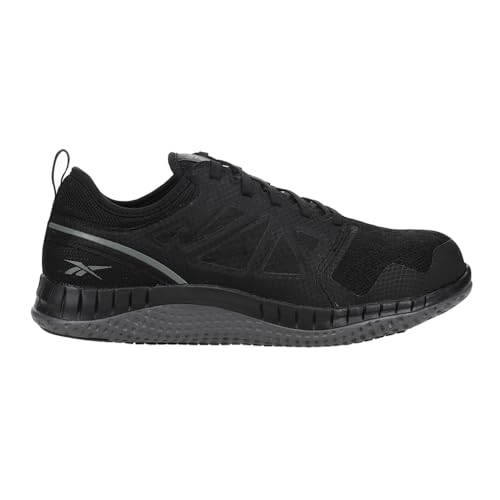 Image of Reebok Work Mens Zprint Slip Resistant Steel Toe Work /Duty - Black - Size 4 D