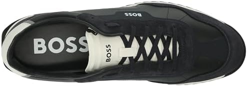 BOSS Men's Zayn Low Profile Athletic Style Sneaker, Navy/Forever Blue, 11 | Image 4