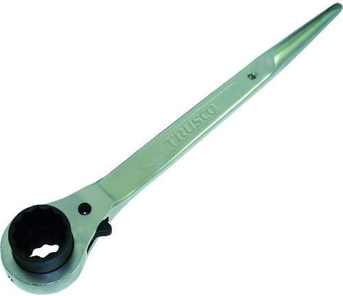 TRUSCO TRW-1417 Double-Mouth Ratchet Wrench, Claw-Type, Hex Diagonal, 0.6 x 0.7 inches (14 x 17 mm)