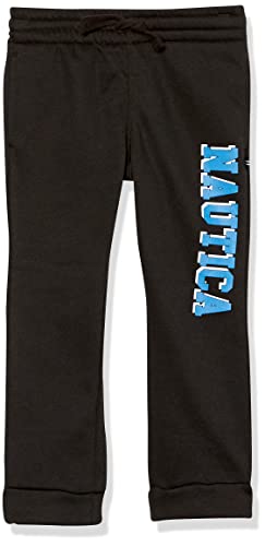 Jogger garçon Nautica noir 5 ans anti-froid en polaire douce pull-on