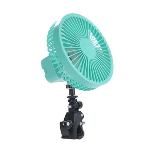 QIEIEI Cooling Fan,Portable Clips On Fan Battery Operated Stroller Fan 5000Mah Small Rechargeable Fan 4 Speeds Cooling Desk Fan for Travel