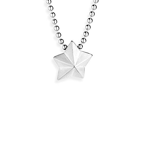Preisvergleich Produktbild Drachenfels Stern-Anhänger in Echtsilber / Kollektion Sternenglanz & Schattentanz / Kleiner Sternanhänger aus 925 Sterlingsilber