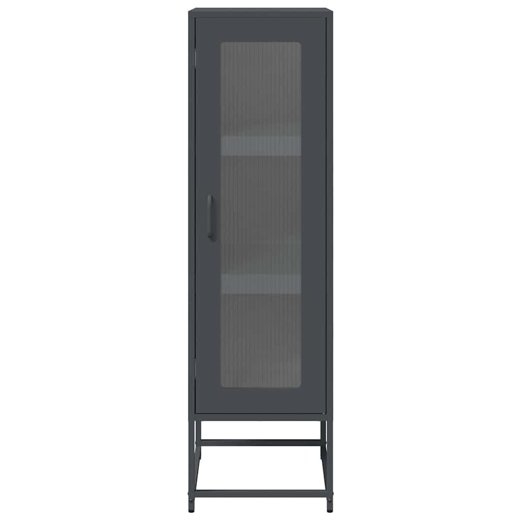 Highboard antracita 36x39x123 cm acero laminado en frío