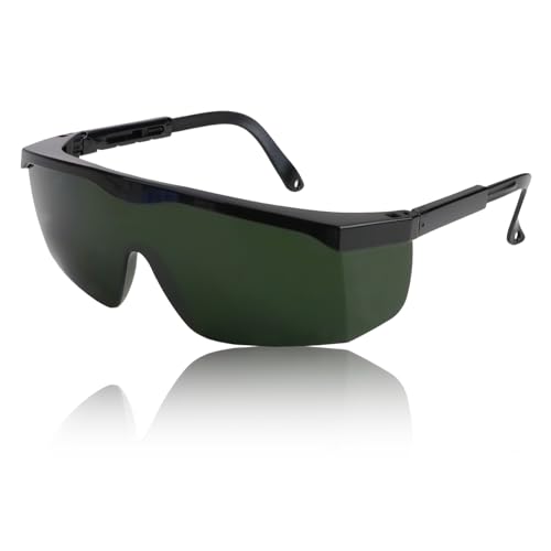 Gafas Proteccion Laser, Gafas Laser Depilacion de Seguro 200nm-2000nm, Gafas de Protección HPL/IPL para Depilación, Gafas Depilacion Luz Pulsada Adecuado para Belleza, Trabajo (Verde)