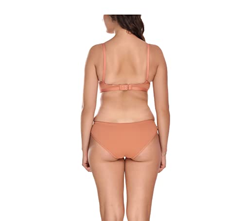 Image of Elina Women's Full Coverage Non Padded with Detachable Strap Cotton Hosiery Bra and Panty Set (Lovia Set)