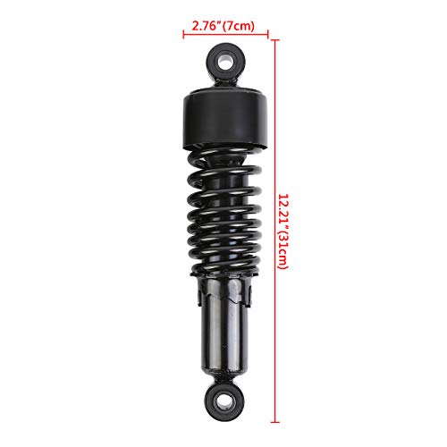 Image of Samger Motorcycle 1Pair 267mm 10.5 inch Rear Shock Absorber Rear Suspension Fits for Harley Sportster 2004-2012 (Black)