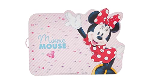 ALMACENESADAN, 5121, Set de Table réutilisable, Dimensions 43 x 29 cm, Produit en Plastique, Souple, sous Licence (Minnie lenticulaire)