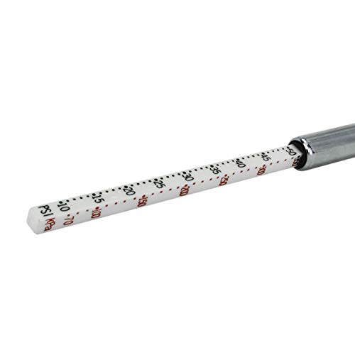 Image of Milton S-921 Pencil Tire Pressure Gauge, Passenger Car, with Built-in Deflator Valve, Durable Plated Brass, Pressure Measured in PSI & kPa (Pack of 2)