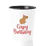 Capybara Shot Glass 1.5 oz - Capy Birthday - Wildlife Jungle Cute Pet Animal Lovers Zoo Spring for H