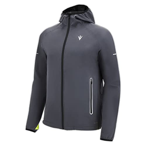 Chaqueta de lluvia Macron Run Fcc Caleb para hombre en color gris