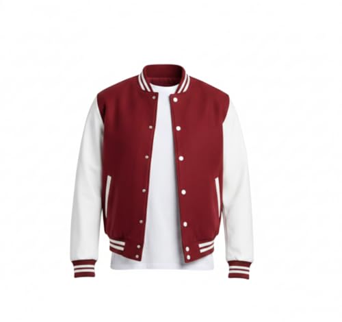 Image of Koverify Unisex Adult Cotton Blend Standard Length Letterman Jacket