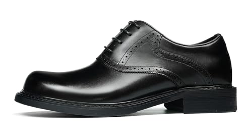 Santimon Men's Oxfords Dress Formal Shoes - Genuine Leather Wingtip Brogue Lace-Up Derby for Work,Wedding,Business,Church & Prom with Cushioned Insole2