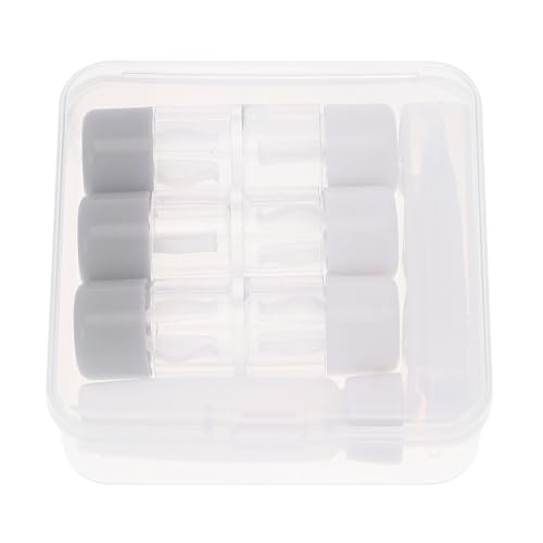 Ipetboom Cajas de Lentes de Contacto Transparentes 3 Piezas Estuche Portátil para Lentes de Contacto Kit Accesorios Contenedor de Almacenamiento Plástico para Viaje y Uso Diario