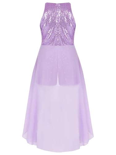 CHICTRY Kids Girls Chiffon Sleeveless Sequined Birthday Prom Party Jumpsuit Romper Performance Dancewear4