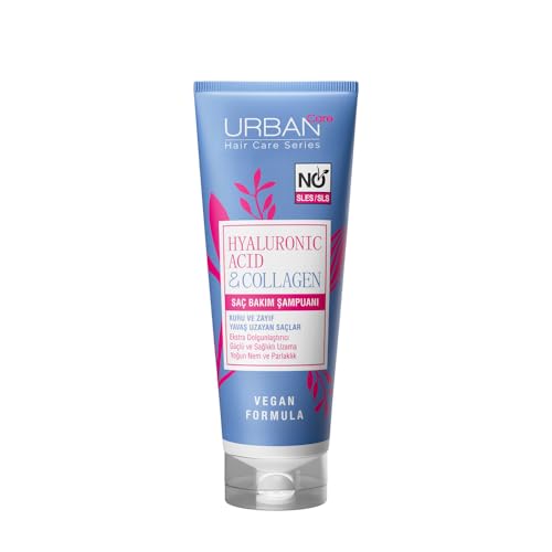 URBAN Care Hyaluronik Asit & Kolajen Kuru ve Cansız Saçlara Özel Saç Bakım Şampuanı Sülfatsız 250 ml- Vegan
