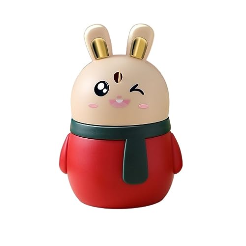 Palillero Dispensador Caja de palillos de dientes de conejo bonito, dispensador de palillos de dientes tipo prensa de empuje, soporte for tarro de palillos de dientes, dispositivo práctico for el hoga