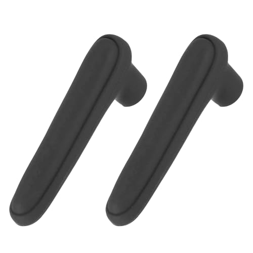 uxcell 2 Pcs Door Handle Covers, Silicone Safety Doors Knob Handle Protector Covers Anti-Collision Soft Doors Pull Cover for Bedrooms Bathrooms Offices, Black