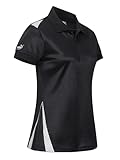 PUMA Workwear T Shirt Damen - Poloshirt für Damen Arbeitskleidung aus strapazierfähigem, atmungsaktivem Gewebe mit Reflektoren für Handwerk, Werkstatt, Produktion, BAU und Industrie - Schwarz - S