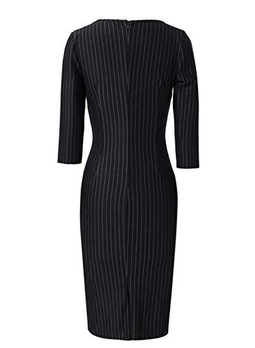 VFSHOW Womens Slim Zipper Up Work Business Office Party Bodycon Pencil Sheath Dress