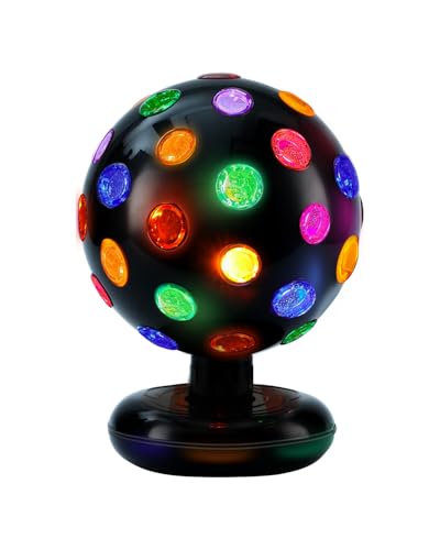 LED Discokugel Rotierende Disco Lichtkugel - 360 Grad Drehbar mit 34 Bunte...