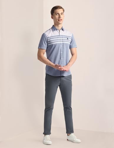 Image of U.S. Polo ASSN. Men's Cotton Regular Fit Shirt