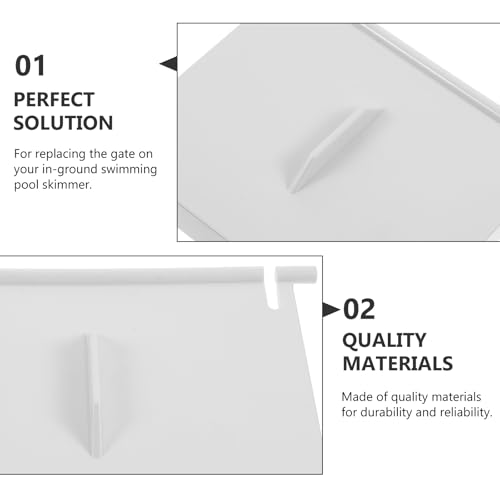 SEWOART Pool-Skimmer-Tür, Wehrklappe, Skimmer-Türklappe, Ersatz, kompatibel mit Hayward Weir Gate Assembly, Skimmer-Teil für robuste und zuverlässige Skimmer-Klappe, Schwimmbäder, Installationsteil