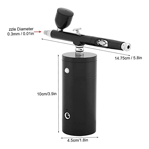 Airbrush Set, Stabiele Draagbare Efficiënte Draadloze Brede Toegankelijkheid Airbrush Sproeier voor Ambachten - Image 7
