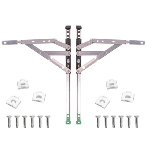 Horizon Egress - Bisagras de fricción para ventana de 30,5 cm, acero inoxidable sin manos