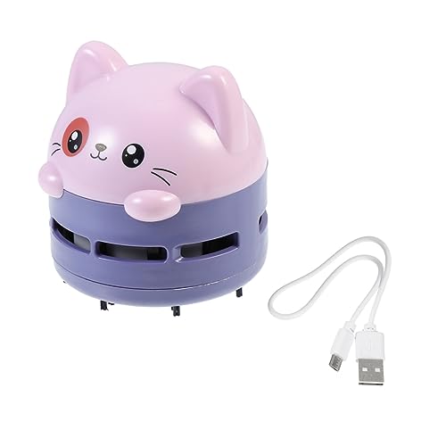 KONTONTY Portable Mini Vacuum for Desk Table Office Car Small Desktop Vacuum Cleaner Easy to Use and Store